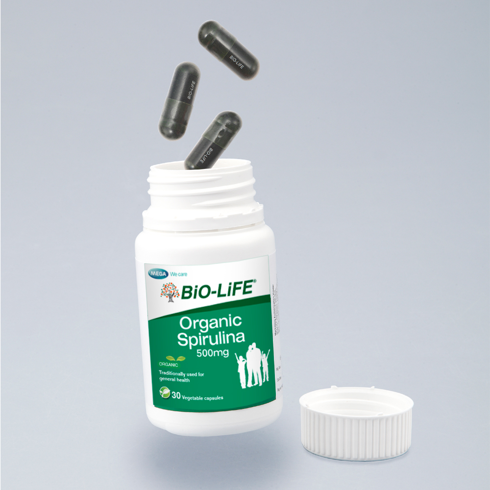 ORAGANIC SPIRULINA 30SX2_BOX & BOUNCING CAPSULE_