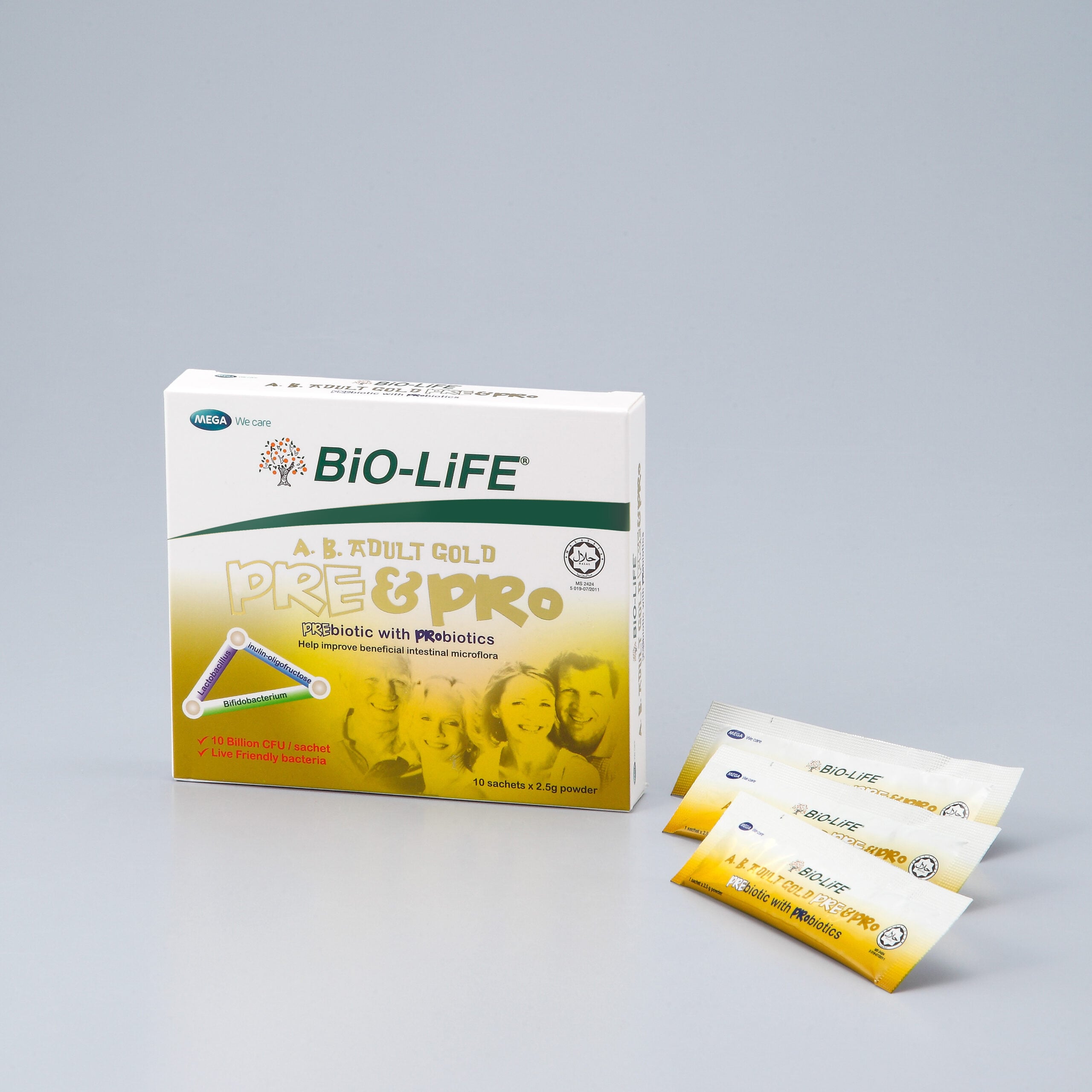 a.b adult gold pre & pro 10s 2