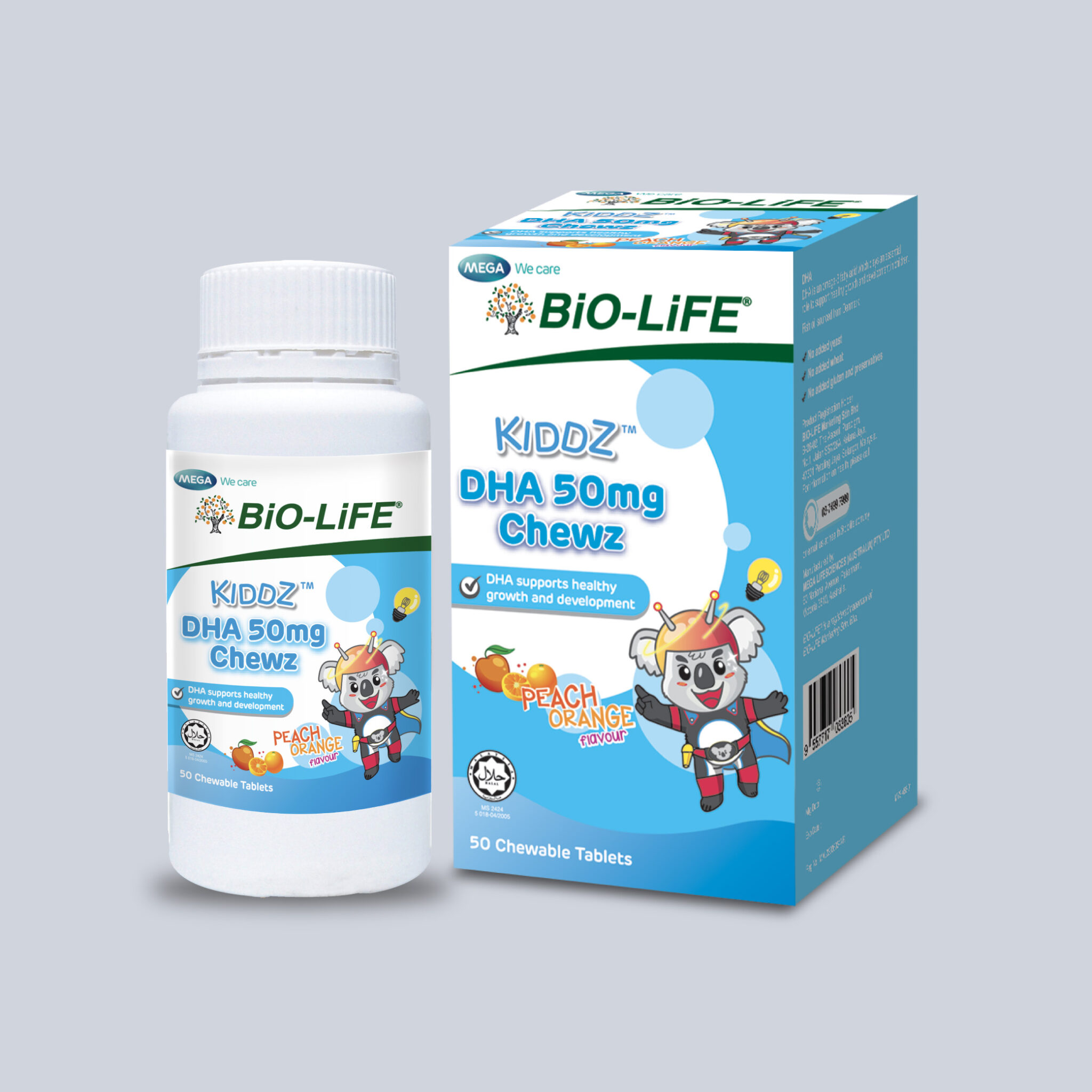 Dha Biolife Kiddz DHA 50mg Chewz for Brain Development & Focus